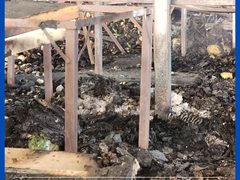 جانب من الدمار الكبير  الذي خلّفه جيش الاحتلال في حسبة رام الله