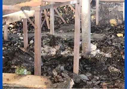 جانب من الدمار الكبير  الذي خلّفه جيش الاحتلال في حسبة رام الله