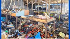 جانب من الدمار الكبير  الذي خلّفه جيش الاحتلال في حسبة رام الله