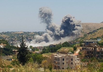 شهيدان في غارة إسرائيلية على بلدة عيترون جنوب لبنان
