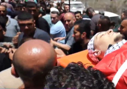 طولكرم تشيّع جثمان الشهيد أبو عسل