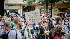 استمرار التظاهرات الداعمة لفلسطين في برلين رغم القمع من قبل الشرطة الألمانية