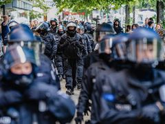 استمرار التظاهرات الداعمة لفلسطين في برلين رغم القمع من قبل الشرطة الألمانية