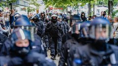 استمرار التظاهرات الداعمة لفلسطين في برلين رغم القمع من قبل الشرطة الألمانية