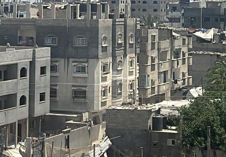 من استهداف الاحتلال لمخيم النصيرات وسط القطاع