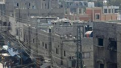 من استهداف الاحتلال لمخيم النصيرات وسط القطاع