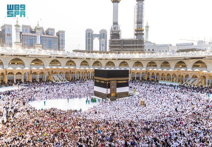 حجاج بيت الله الحرام في اليوم 7 من ذي الحجة