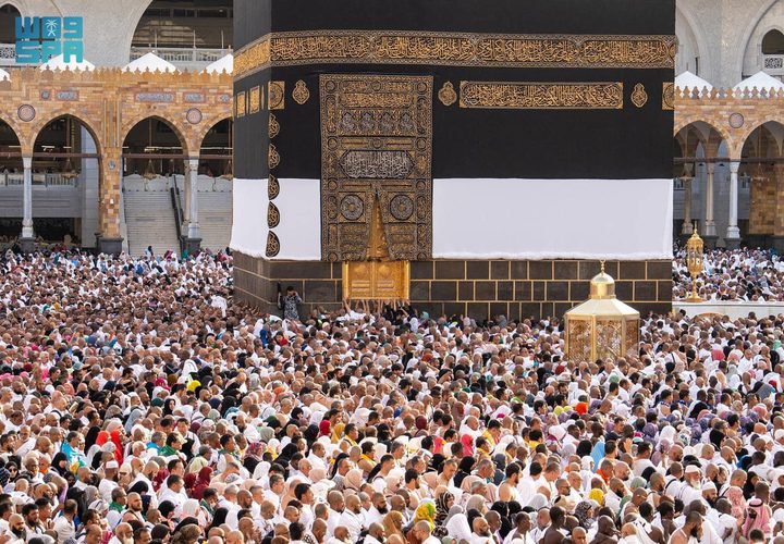 حجاج بيت الله الحرام في اليوم 7 من ذي الحجة