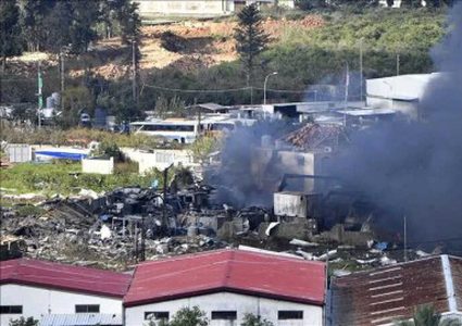 إصابة 3 منازل في مستوطنة المطلة بصواريخ أُطلقت من لبنان