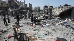 انتشال جثامين 9 شهداء من مناطق متفرقة في رفح