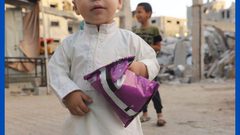 أطفال شمال غزة في أول أيام عيد الأضحى المبارك