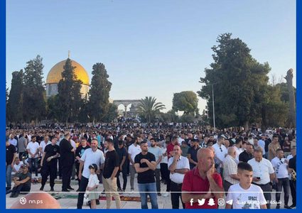 40 ألف مصل يؤدون صلاة عيد الأضحى في الأقصى رغم تضييقات الاحتلال