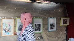 من خيمة فوق الركام أسيل نسمان تخلد بريشتها لحظات الحرب وويلاتها