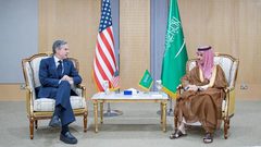 بلينكن يبحث مع وزير الخارجية السعودي إنهاء الحرب في غزة والسودان