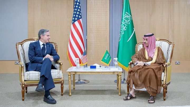 بلينكن يبحث مع وزير الخارجية السعودي إنهاء الحرب في غزة والسودان