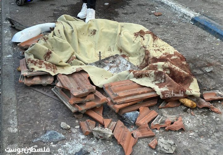 من مكان عملية الاغتيال التي نفذتها قوة خاصة تابعة للاحتلال في مدينة قلقيلية، قبل قليل.
