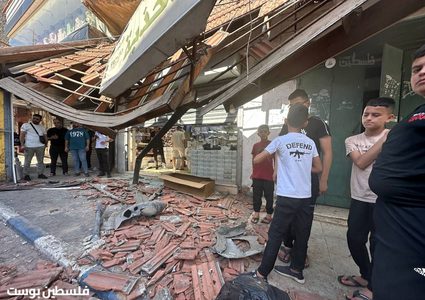 من مكان عملية الاغتيال التي نفذتها قوة خاصة تابعة للاحتلال في مدينة قلقيلية، قبل قليل.