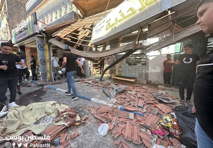 من مكان عملية الاغتيال التي نفذتها قوة خاصة تابعة للاحتلال في مدينة قلقيلية، قبل قليل.