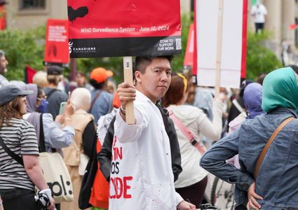 فعاليات في كندا للتنديد بجرائم الاحتلال ضد الطواقم الطبية والأطفال الفلسطينيين