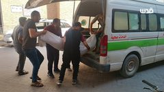 شهداء عائلة الجرو الذين ارتقوا بعد قصف الاحتلال مركز إيواء شرق غزة الليلة الماضية