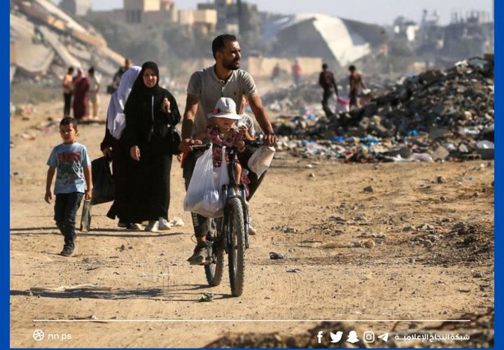 "الدمار في بعض أحياء قطاع غزة ".