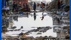 "الدمار في بعض أحياء قطاع غزة ".