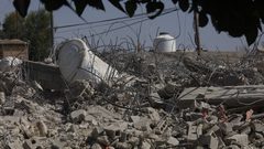 آثار الدمار الذي خلفه الاحتلال بمنزل عائلة النجوم في قرية العوجا