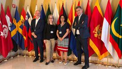 د. رصاص تبحث مع اتحاد الجامعات من أجل المتوسط دعم مبادرة تمكين طلبة غزة