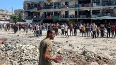 16 شهيد جراء قصف الاحتلال مدرسة للنازحين في النصيرات