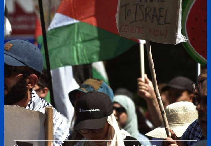 استمرار الفعاليات المساندة لغزة وفلسطين في مدينة مونتريال بكندا.