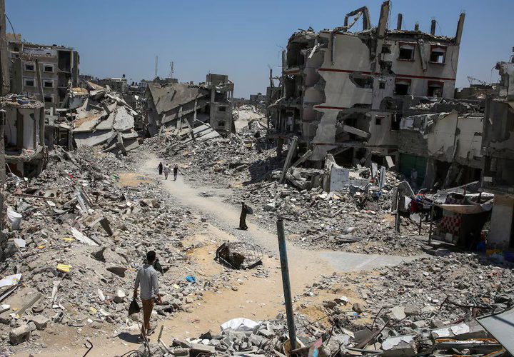 صور تظهر حجم الدمار في مدينة خانيونس جنوب قطاع غزة