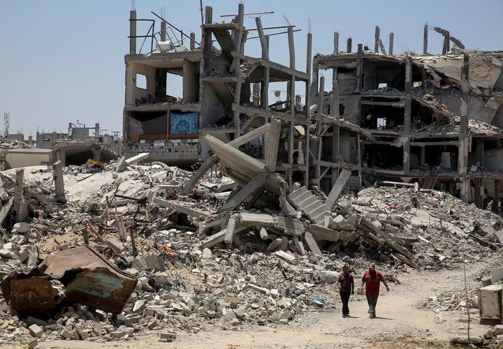 صور تظهر حجم الدمار في مدينة خانيونس جنوب قطاع غزة