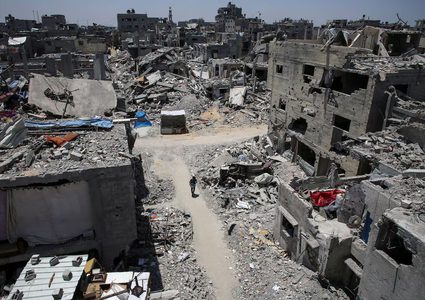 صور تظهر حجم الدمار في مدينة خانيونس جنوب قطاع غزة