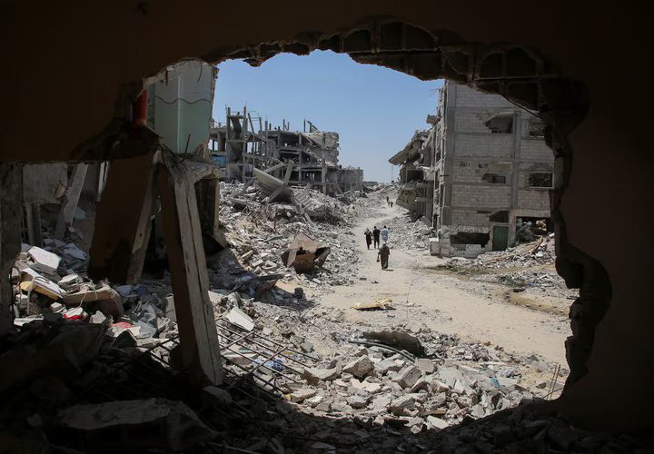 صور تظهر حجم الدمار في مدينة خانيونس جنوب قطاع غزة
