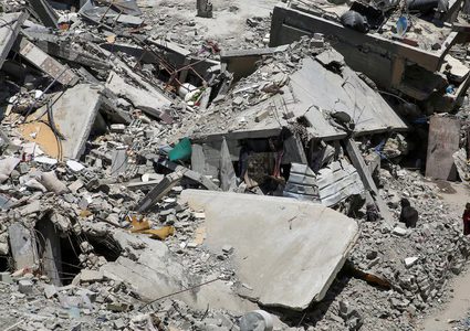 صور تظهر حجم الدمار في مدينة خانيونس جنوب قطاع غزة