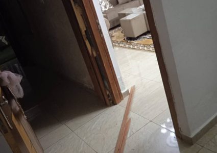 صور من آثار الدمار الذي خلفه جيش الاحتلال بعد اقتحامهم لمدينة قلقيلية فجر اليوم.