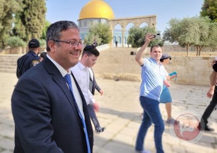 بن غفير يقتحم الأقصى