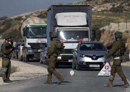 إجراءات عسكرية مشددة على حاجز تياسير شرق طوباس من قبل الاحتلال