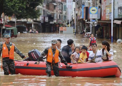مصرع 11 شخصًا وفقدان أكثر من 30 آخرين بسبب الأمطار الغزيرة في الصين