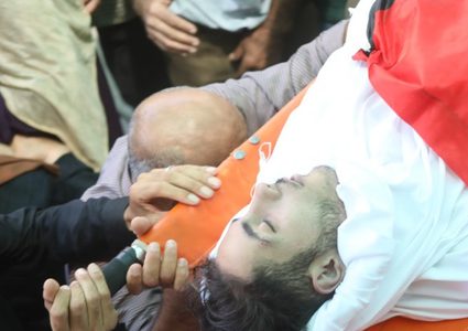 تشييع جثماني الشهيدين شلالدة وحلايقة في سعير والشيوخ