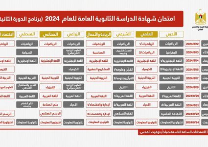 "التربية" تعلن برنامج الدورة الثانية لامتحانات الثانوية العامة