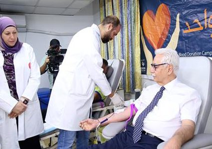 ‎"الصحة" تطلق حملة للتبرع بالدم لأبناء شعبنا في قطاع غزة بعنوان: "دَمُنا واحد "