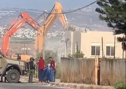 الاحتلال يهدم منزلين في قرية الجلمة شمال شرق جنين