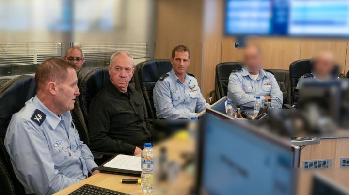غالانت يدعو قادة القوات الجوية للاستعداد لجميع الخيارات بما فيها شن هجوم مضاد