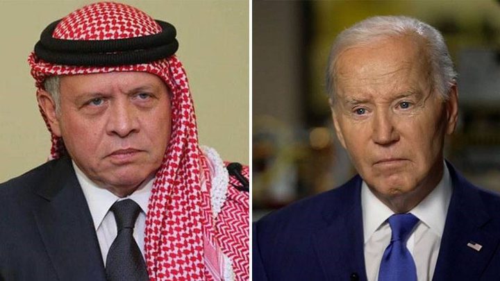 بايدن وملك الأردن يناقشان جهود تهدئة التوترات ووقف النار في غزة