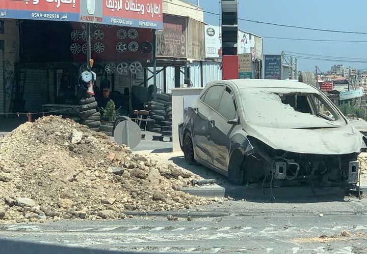 آثار الدمار الذي خلفته قوات الاحتلال بالمنطقة الصناعية في جنين