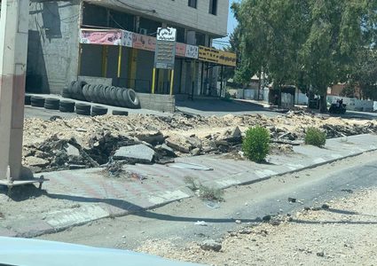 آثار الدمار الذي خلفته قوات الاحتلال بالمنطقة الصناعية في جنين