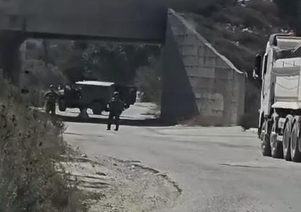 الاحتلال يغلق جميع الطرق المؤدية لقريتي بورين ومادما جنوب نابلس