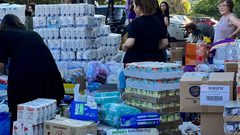 حشود أهالي الناصرة تتواصل في التبرع لأهالي قطاع غزة