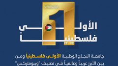 جامعة النجاح الوطنية الاولى فلسطينا في تصنيف الويبمتركس  ٢٠٢٤